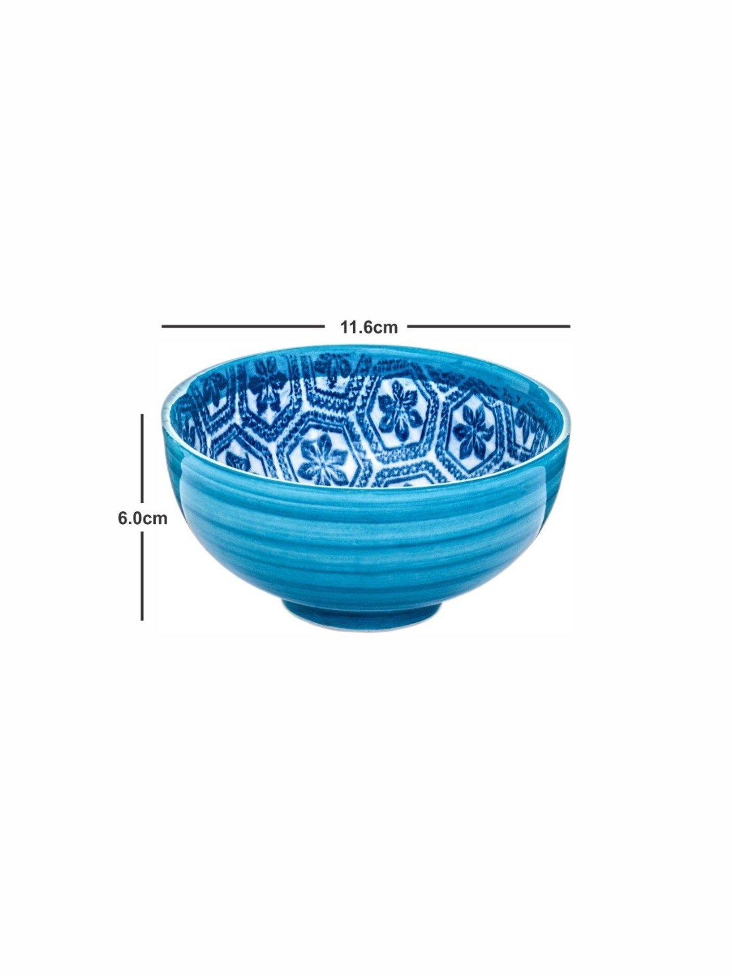 ROXX Blue Porcelain Alora Bowl - Set of 4
