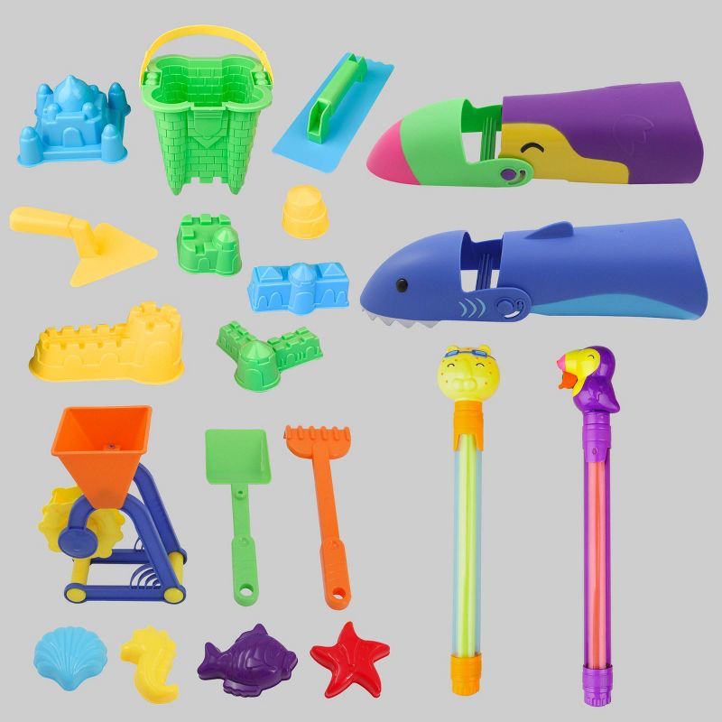 Childcraft Sand and Water Toys Activity Set, Assorted Colors, 28 pc