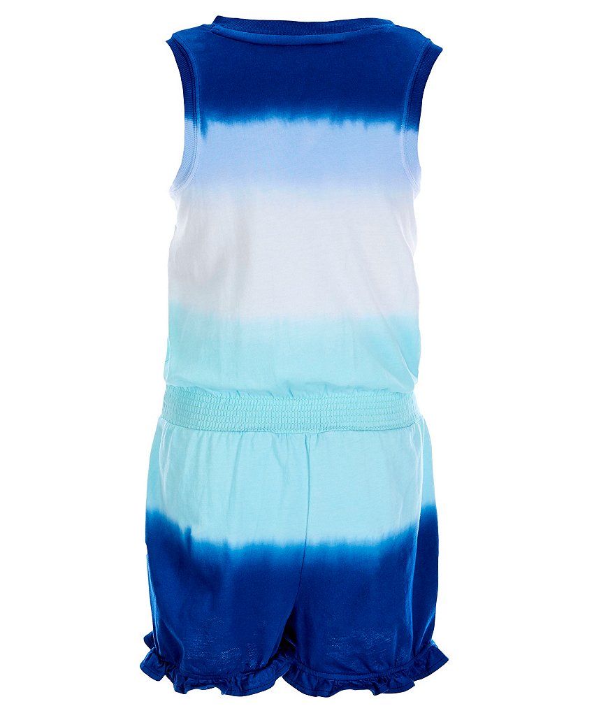 Rare Editions Little Girls 4-6X Printed Chiffon Jumpsuit & Denim Vest Set