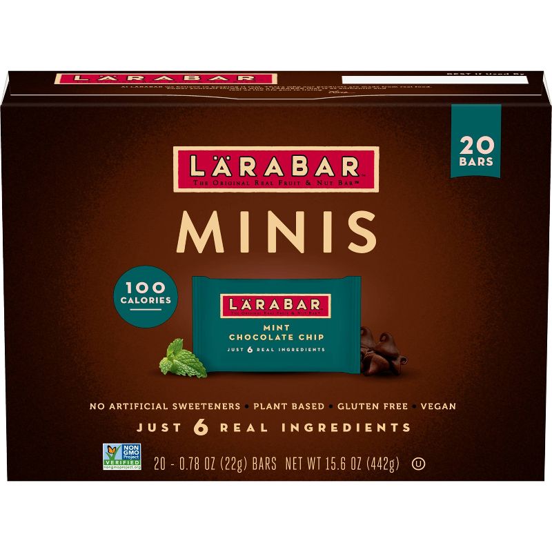 Larabar Minis Mint Chocolate Chip Snack Bar - 20ct/15.6oz