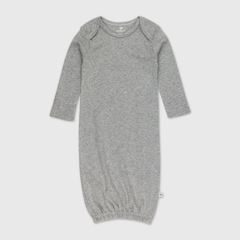 Honest Baby 2pk Organic Cotton Pattern Play Nightgown - 0-6M