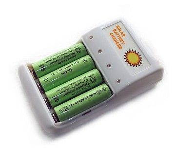 1W Solar Battery Charger + USB Charging for 5# dry cell NI-CD NI-OH 1-4pcs AA  battery charger ( battery excluded)