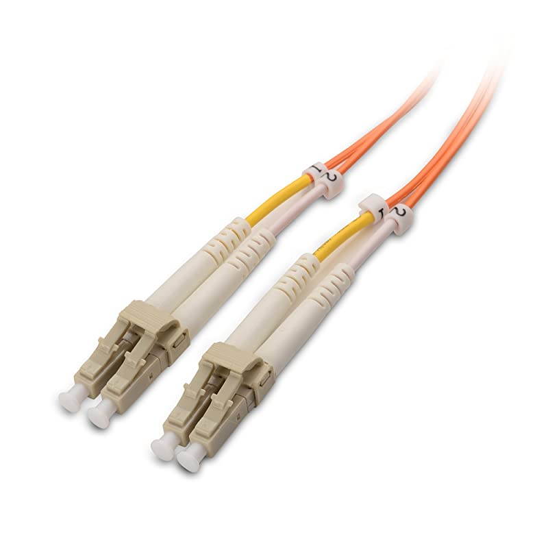 10Gb OFNP Plenum Rated Multimode Duplex 625125 OM1 Fiber Fiber Optic LC to LC Fiber Patch 2m