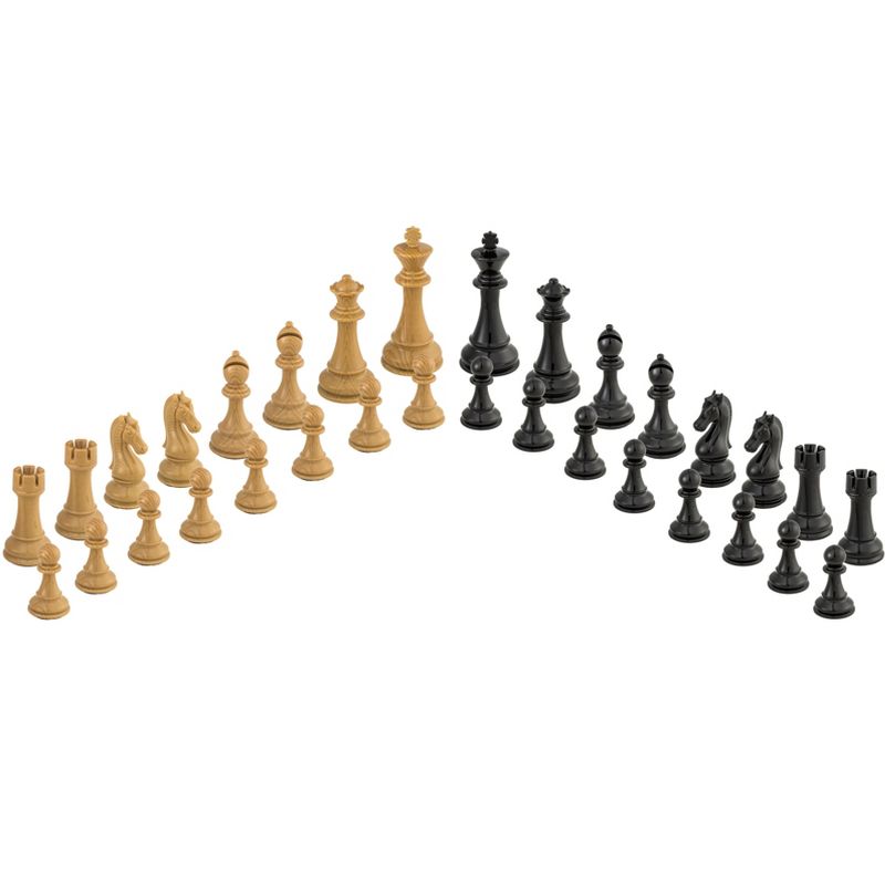 The Bobby Fischer Series Metal & Acrylic Chess Pieces - 3.5 inch king