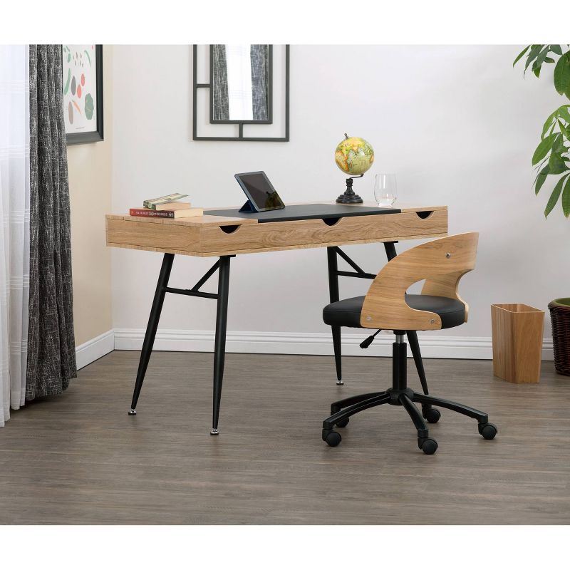 Nook Office Desk Graphite Heather - Calico Designs