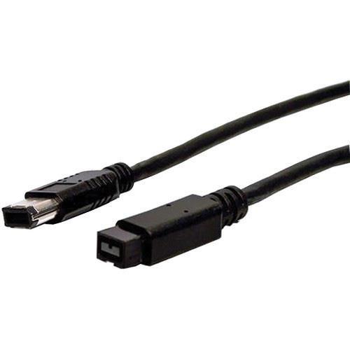 Comprehensive IEEE-1394B Firewire-800 9 Pin Plug to 6 Pin Plug, 6'. Cable.