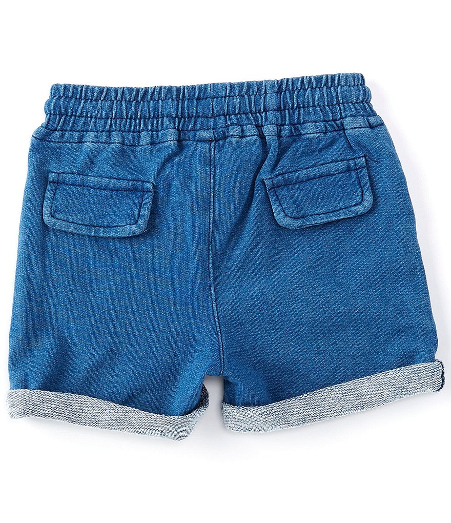 First Wave Baby Boys 12-24 Months French Terry Roll Hem Shorts