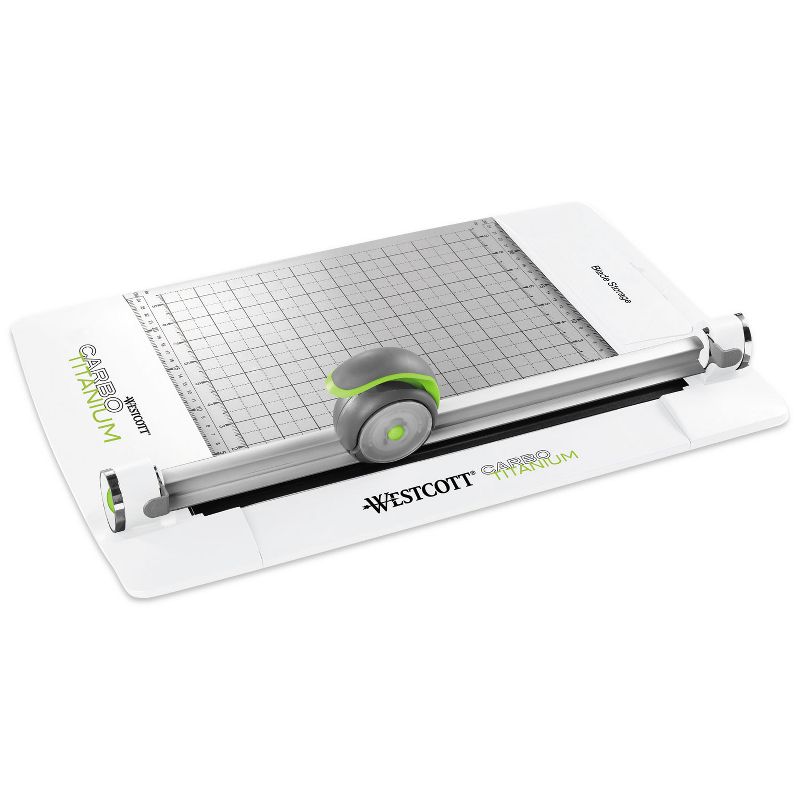 Westcott CarboTitanium Rotary Metal Base Trimmer 10 Sheets Metal 9" x 24" 16735