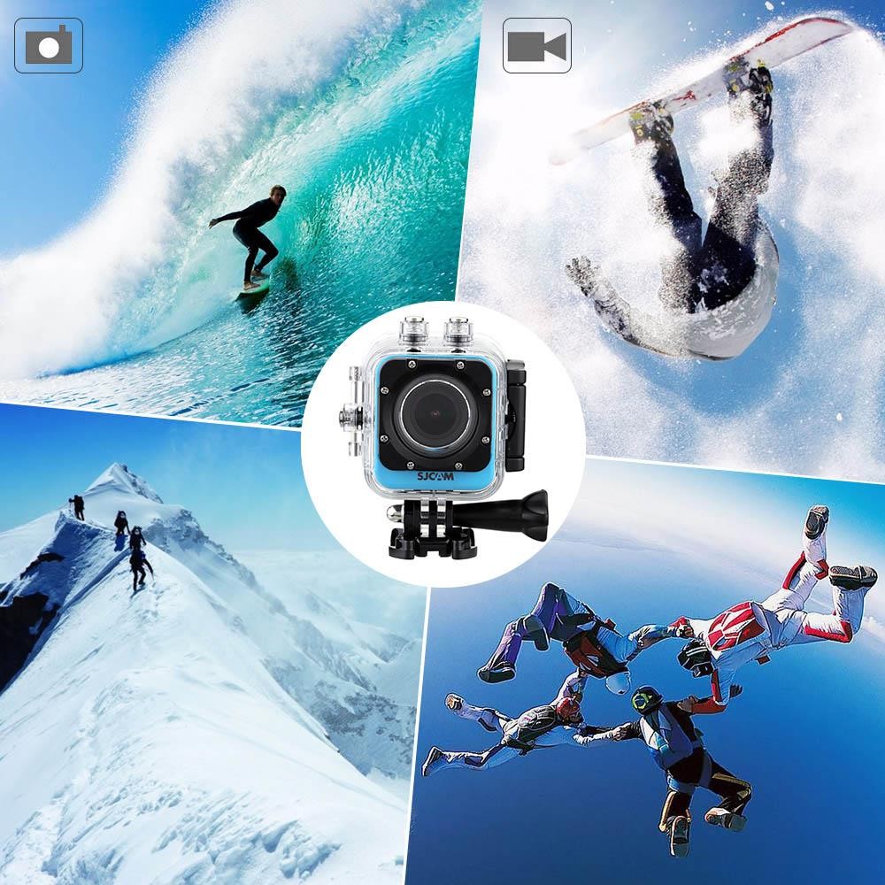 SJCAM M10 WIFI Version Novatek 96655 12MP 1080P Cube Mini Sports Action Camera - 1.5" LCD 170 Degree Wide Lens Waterproof Diving HD Camcorder AV Yellow
