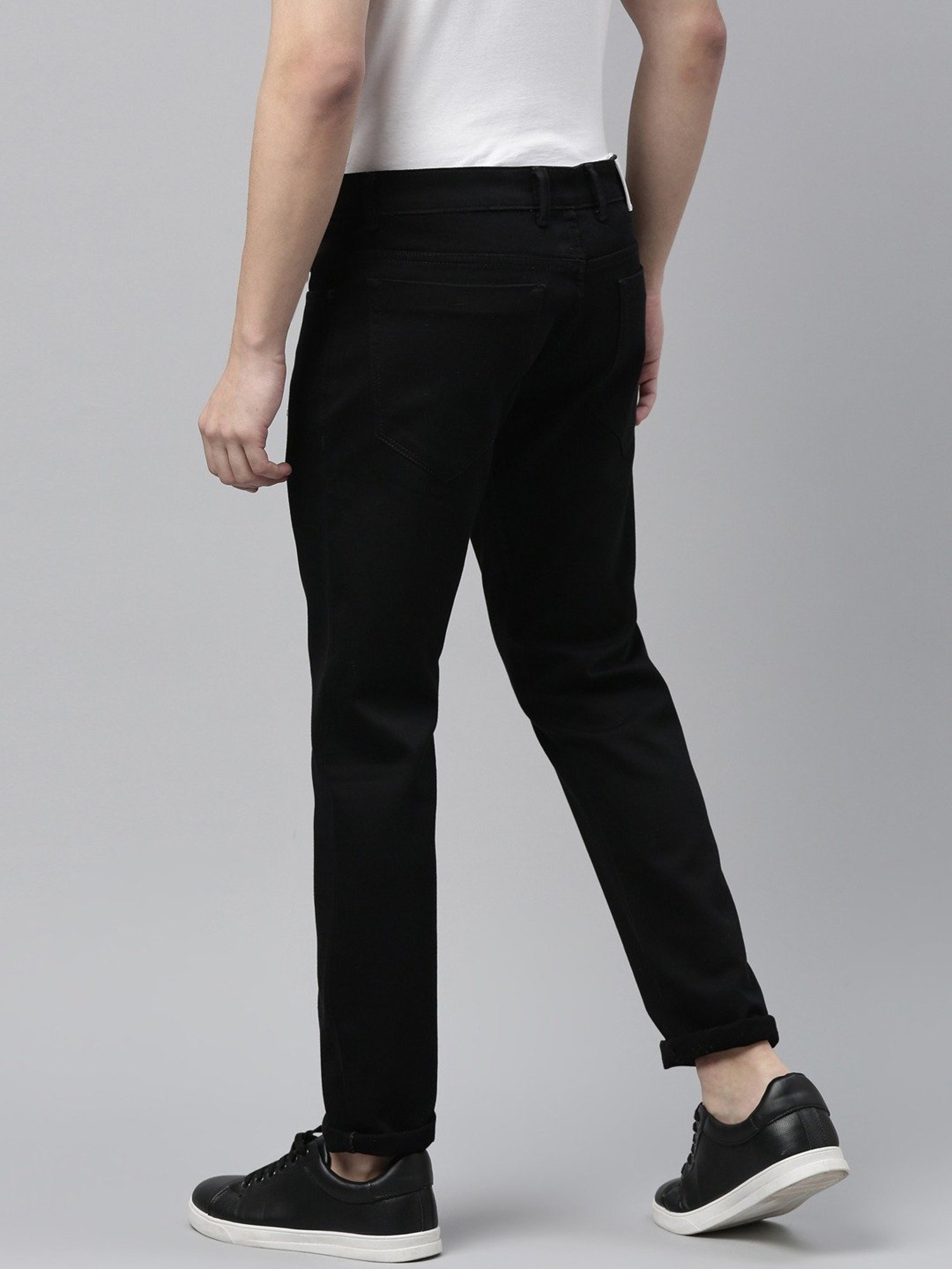 CINOCCI Shine Black Slim Fit Jeans