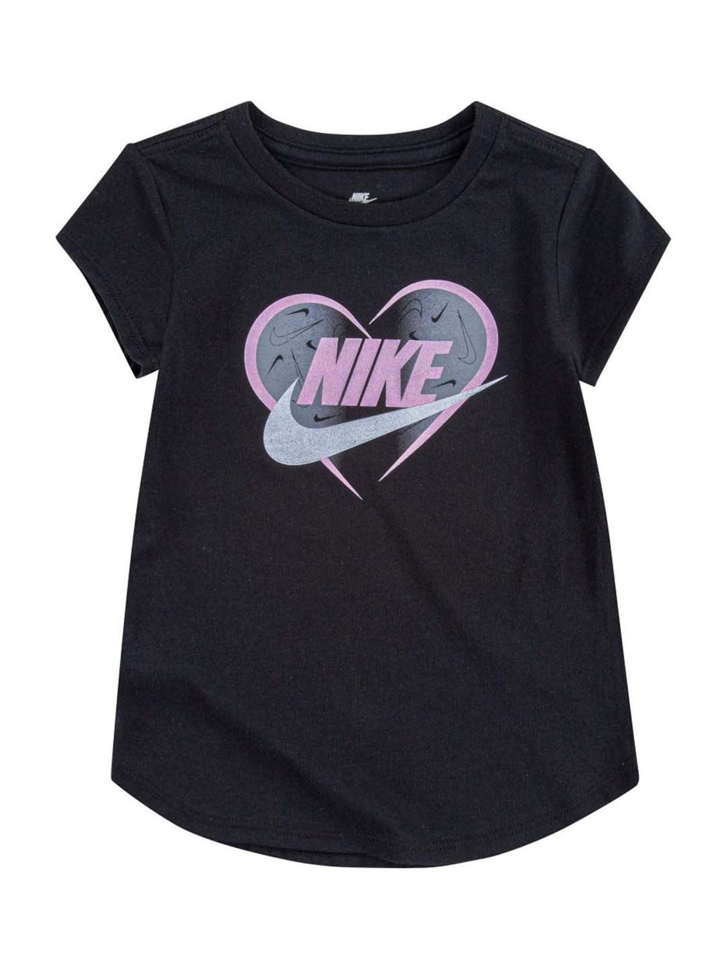 Nike Kids Black Logo Print T-Shirt