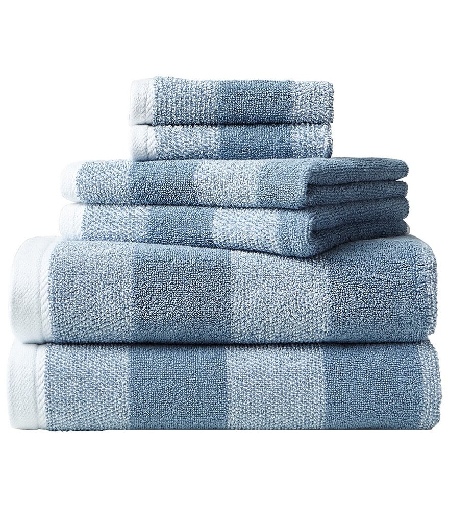 Nautica Oak Lake Moonmist Blue 6-Piece Bath Towel Set
