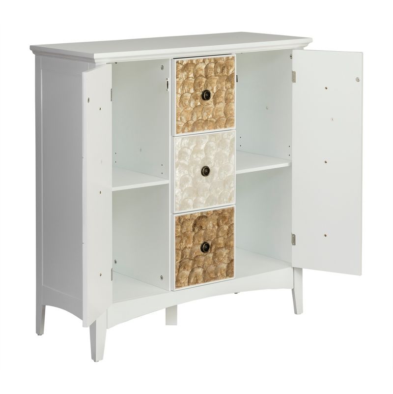 40" Durdle Accent Cabinet White - Elegant Home Fashions