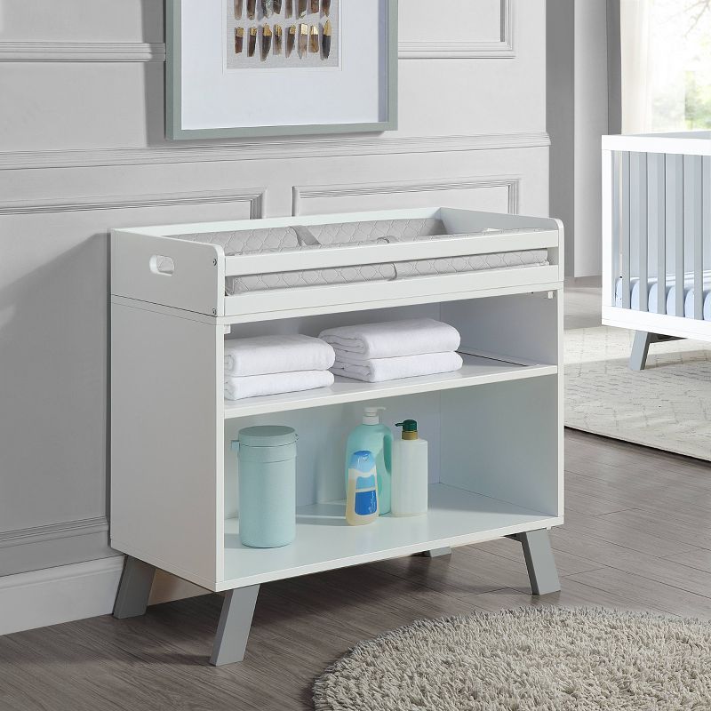 Rowan Valley Arden Grey Changing Table Topper for Dressers
