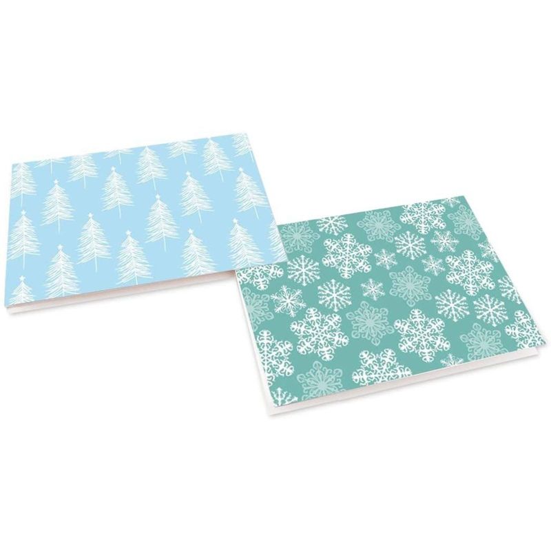 White Card Stock Half Fold Greeting Cards for DIY Craft, Notes, Glossy and Matte (8.5 x 5.5 In Folded, 100 Sheets)