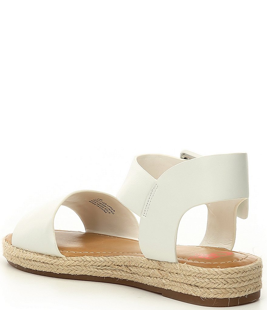 GB Girls' Kaygan-Girl Leather Two-Piece Espadrille Flat Sandals (Youth)