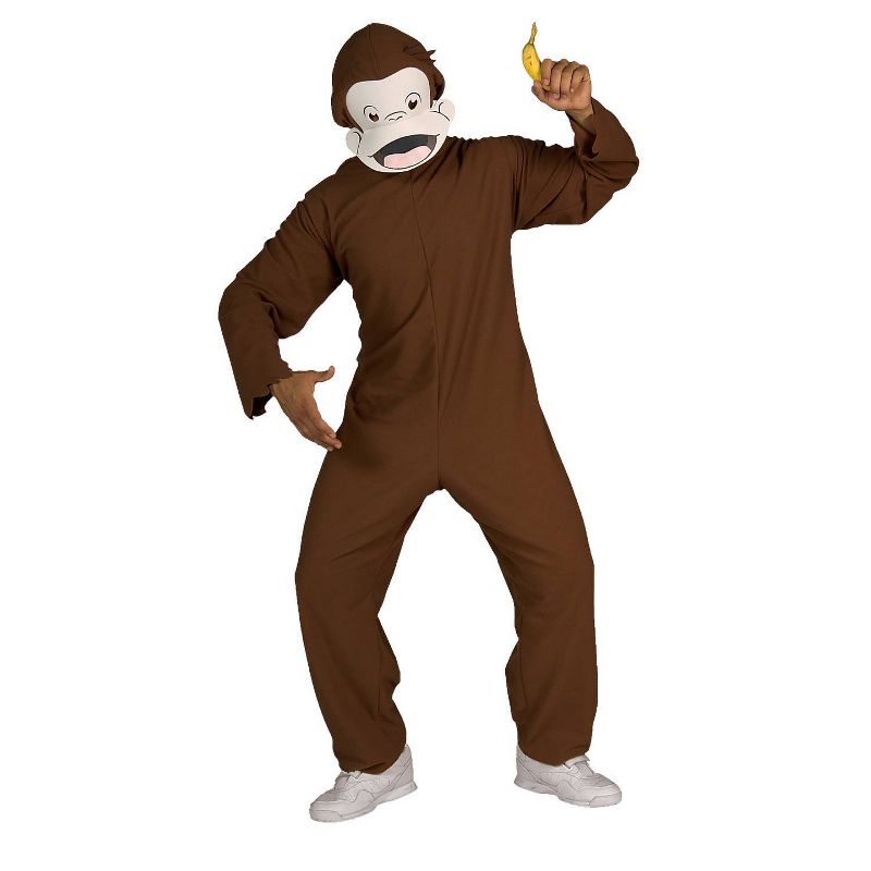 Adult Curious George Standard Halloween Costume One Size