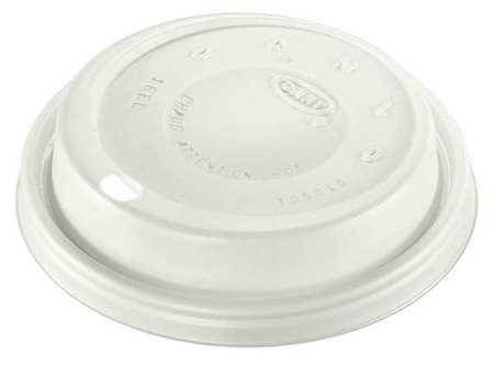 Dart 16EL Cappuccino Dome Sipper Lids, Fits 12-24oz Cups, White, 1000/Carton, 1 Carton