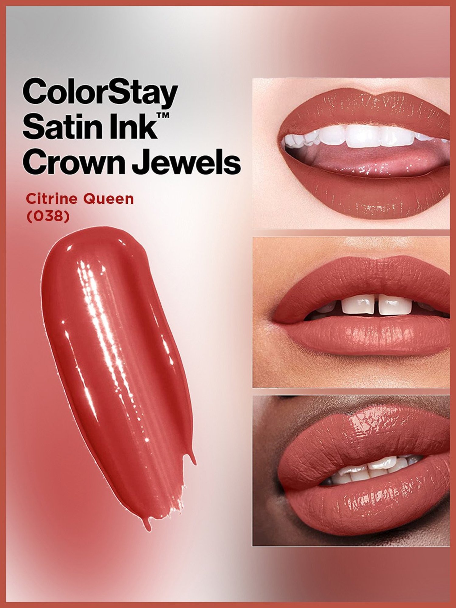 Revlon ColorStay Satin Ink Crown Jewels Liquid Lipstick Citrine Queen - 5 ml
