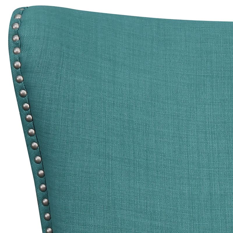 Karson High Back Upholstered Chair Teal - Picket House Furnishings