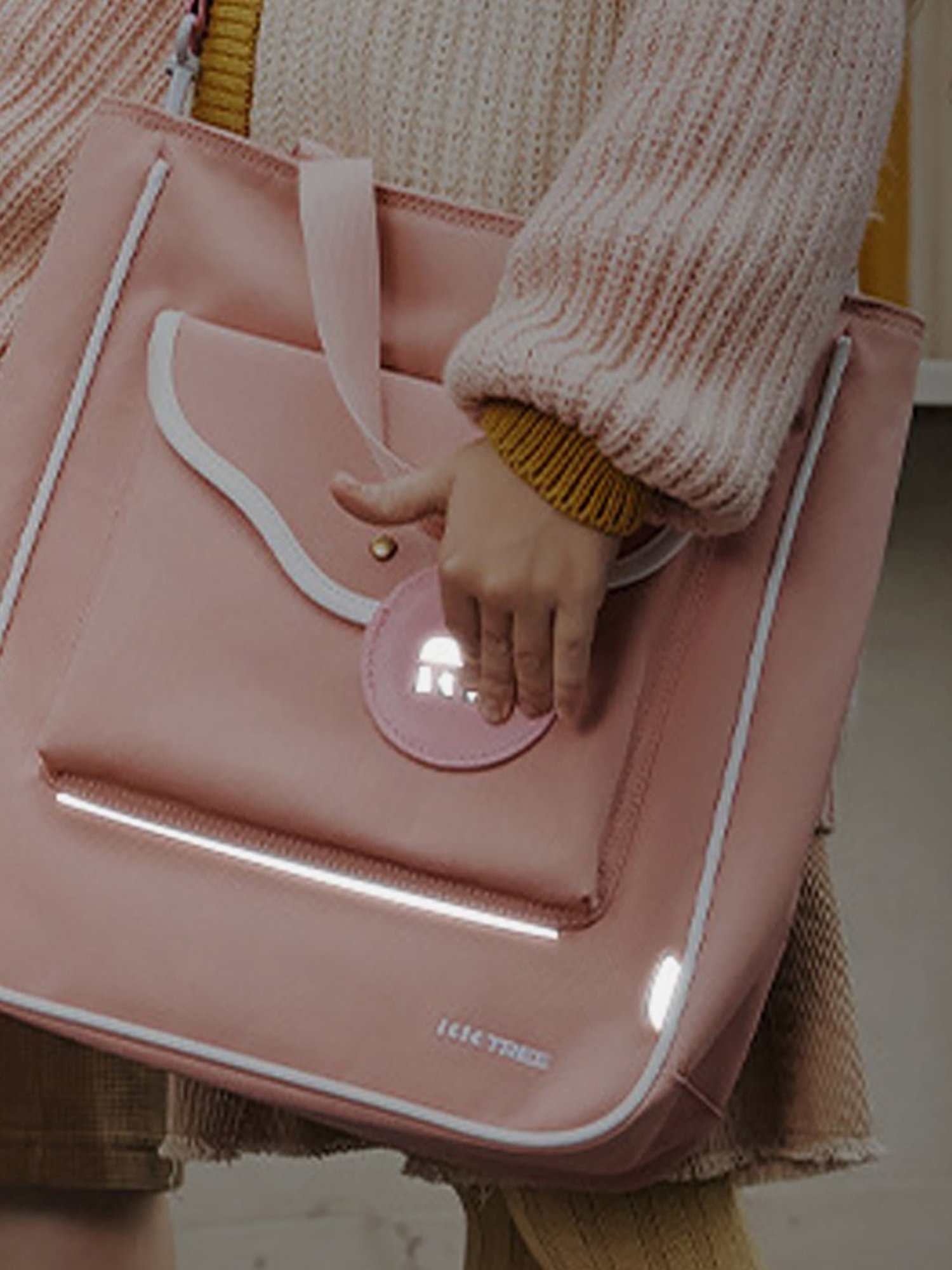 Little Surprise Box Peach Solid Small Handbag