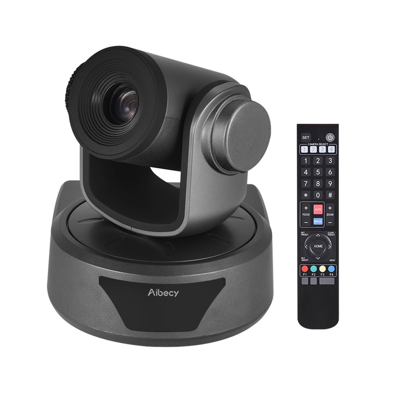 Aibecy HD Video Conference Cam Camera Full HD 1080P Auto Focus 12X Optical Zoom Max 255 Preset with Remote Control for Business Live Web Meeting Recording Streaming System