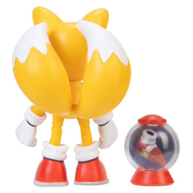 Sonic the Hedgehog 4" Modern Tails with Fast Shoe Item Box Wave 2