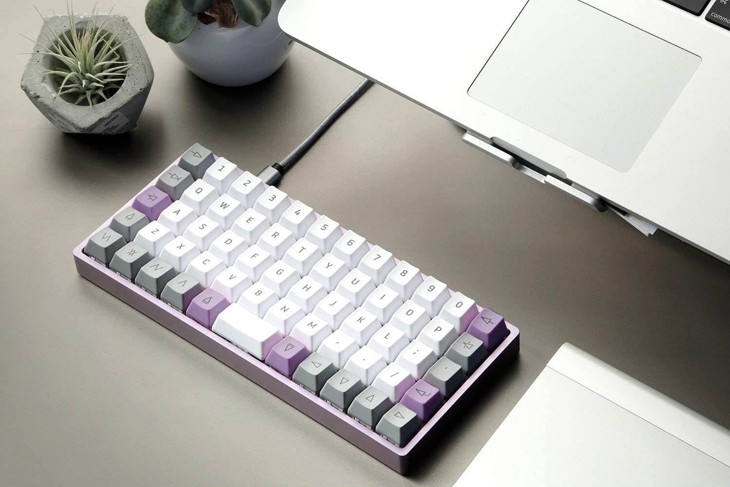 Drop + OLKB Preonic Acute Keycaps &mdash; Compact Ortholinear Form Factor, PBT Dye-subliminated Keycaps in OEM Profile, for Cherry MX Switches and Clones (Acute Keycaps)