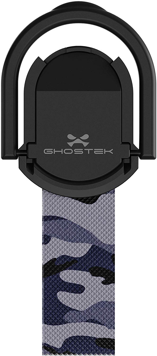 Ghostek Loop Phone Ring Holder Strap with Stand and Smartphone Car Holder Magnet Cute iPhone Grips for Women Perfect for Taking Selfies Removable for Wireless Charging Compatible - (Floral Fuchsia)