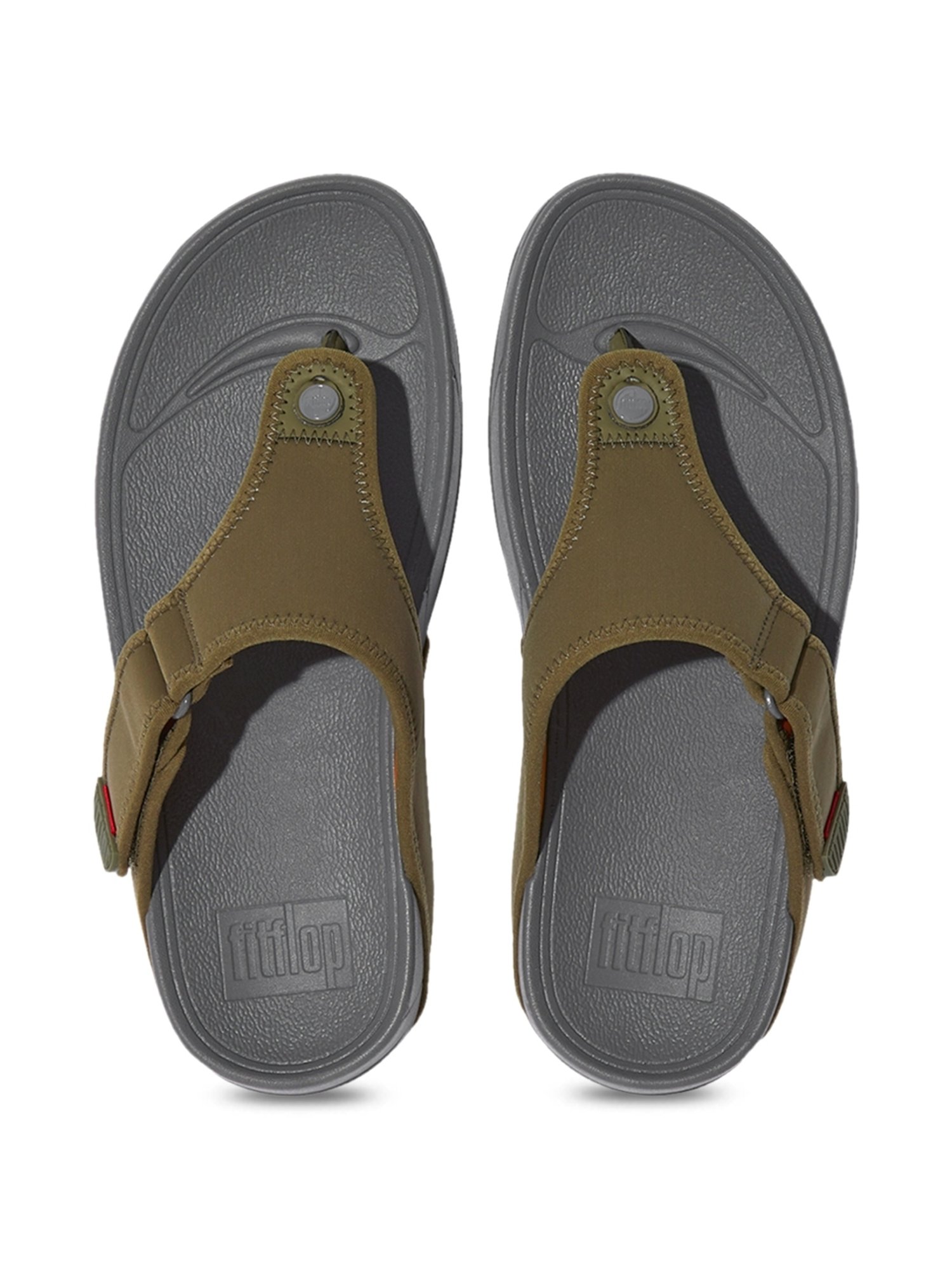 FitFlop Men's Green Thong Sandals