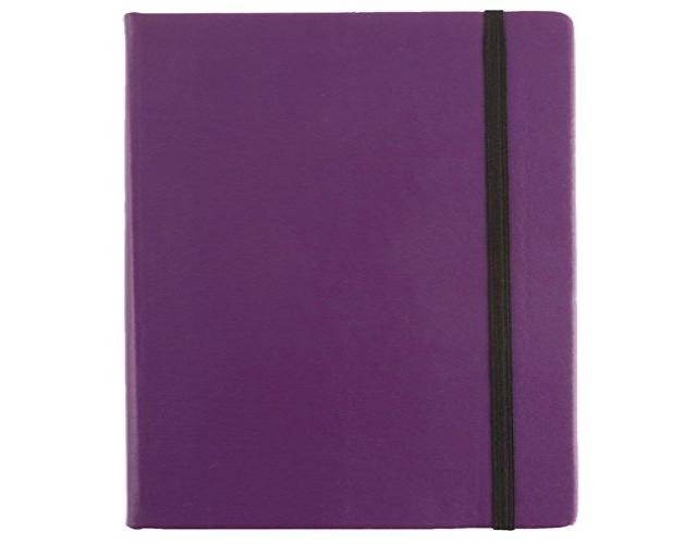 Eccolo Large Cool Jazz Journal, Eggplant (BC501V)