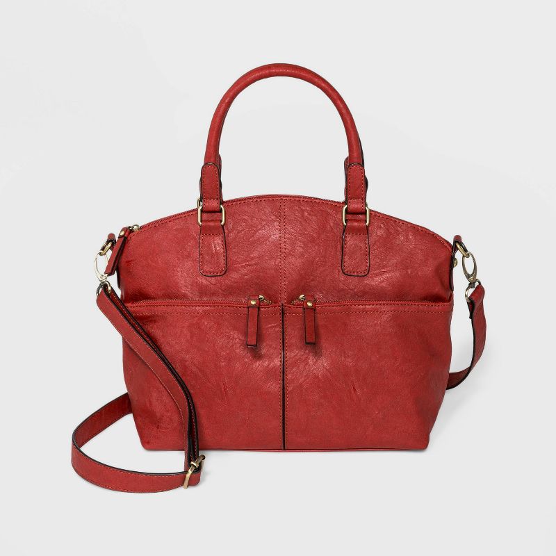 Favore Tan Solid Medium Satchels