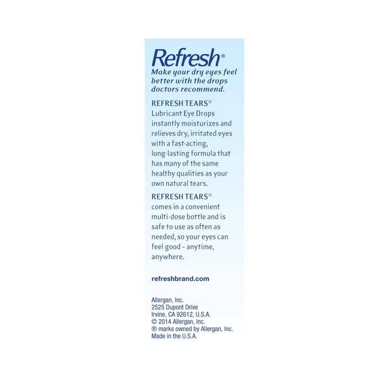 Refresh Tears Moisture Drops for Dry Eyes - 2ct/1 fl oz
