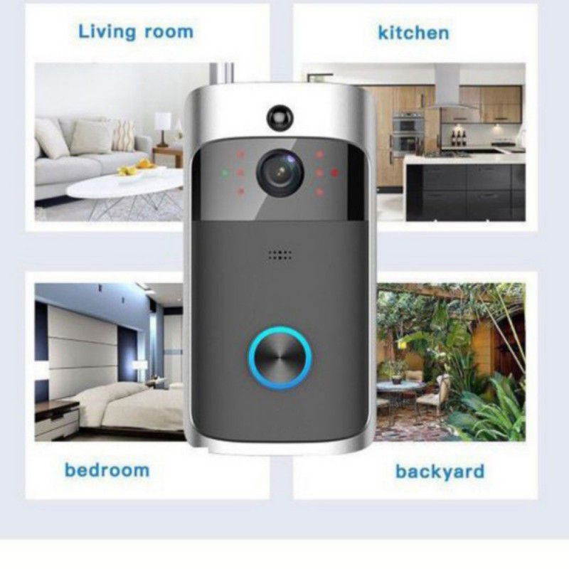 Wireless Video Doorbell, Waterproof WiFi Doorbell Security Camera, Cloud Storage, Two-Way Talk, PIR Motion Detection, Night Vision 1280&times;720P