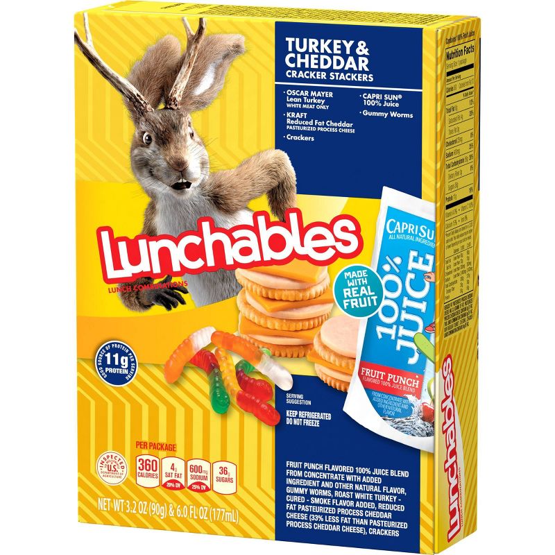 Oscar Mayer Lunchables Turkey & Low Fat Cheddar Cheese Meal Combinations - 8.9oz