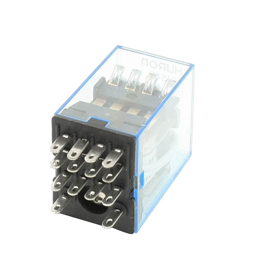 Green LED Light DC 24V Coil Power Relay 14-Pin 4PDT 4NO 4NC HH54P