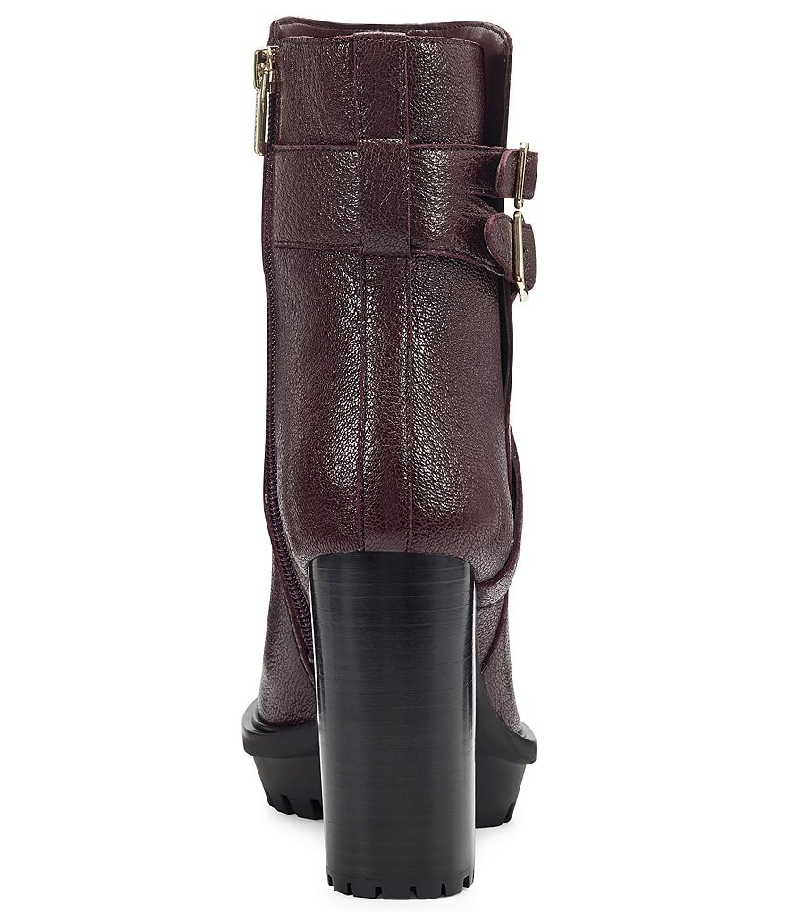Vince Camuto Elisen Leather Platform Lug Sole Booties