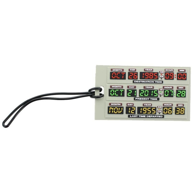 WaxOffDesigns Back to the Future 2.5" x 4.25" PVC Luggage Tag