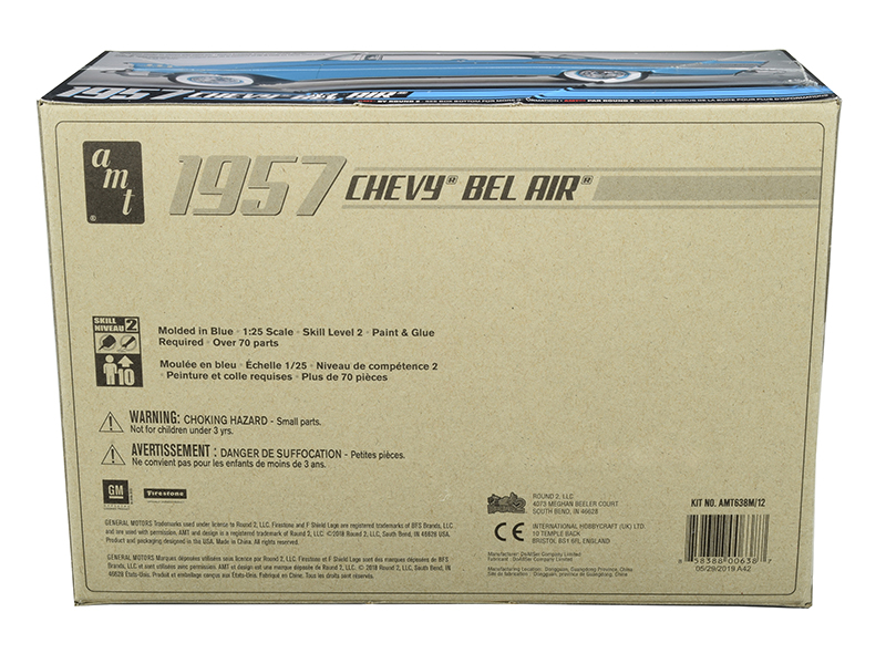 Skill 2 Model Kit 1957 Chevrolet Bel Air 1/25 Scale Model by AMT