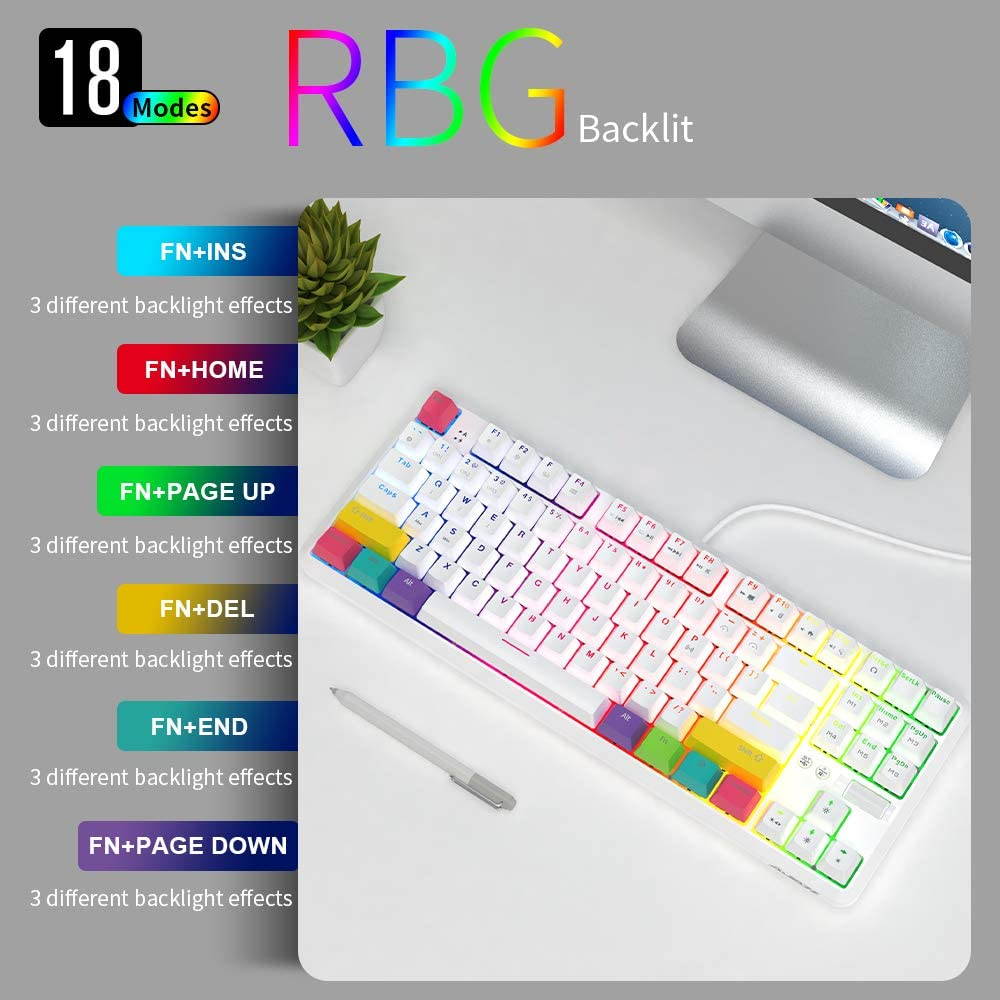 Glorious Modular Mechanical Gaming Keyboard (GMMK)- Barebone Edition (DIY Assembly Required) (Full Size, Black) + Glorious Black Aura Keycaps (Bundle)