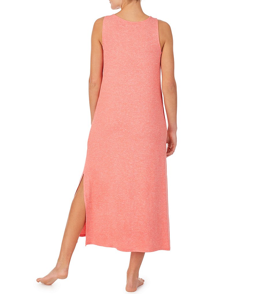 Miss Elaine Plus Cottonessa Floral Print Knit Long Nightgown