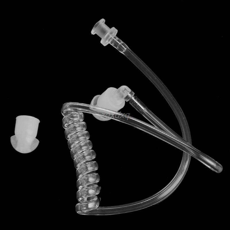 Transparent Coil Acoustic Air Tube Earplug With Copper Ring For Two-Way Radio Walkie Talkie Earpiece Earbud Headset Accessories