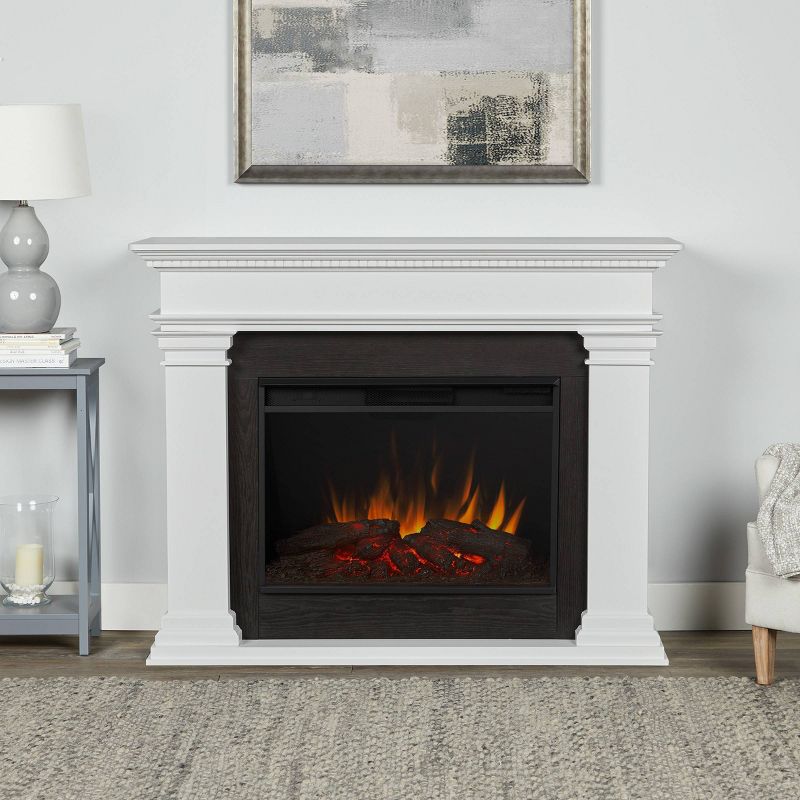 Real Flame Antero Grand Electric Fireplace White