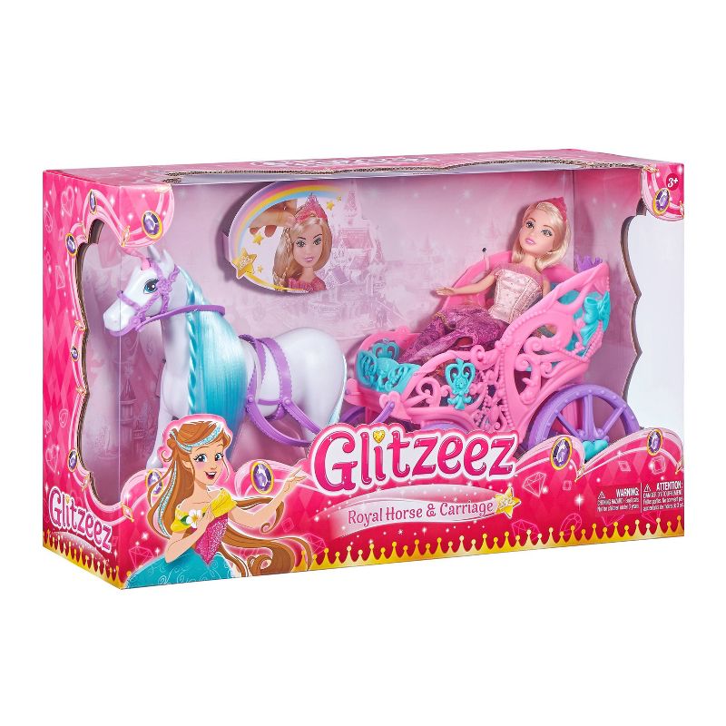 Glitzeez Princess with Horse & Carriage Playset