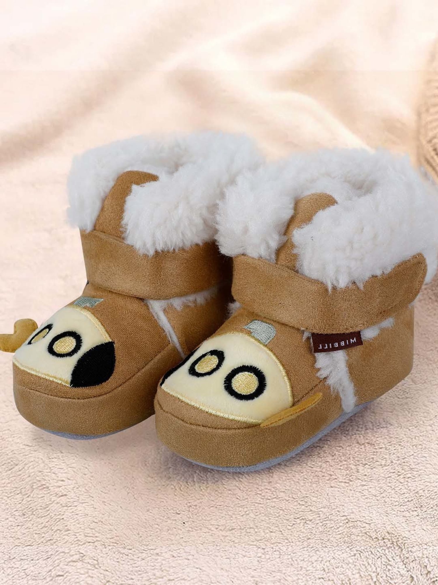 Baby Moo Kids Brown Casual Booties