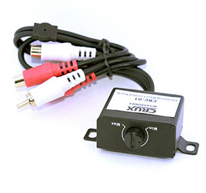 Crux Interfacing Solutions CBC1 CRUX Bass Control Knob/Subwoofer Fader-Stereo RCA Male to Female