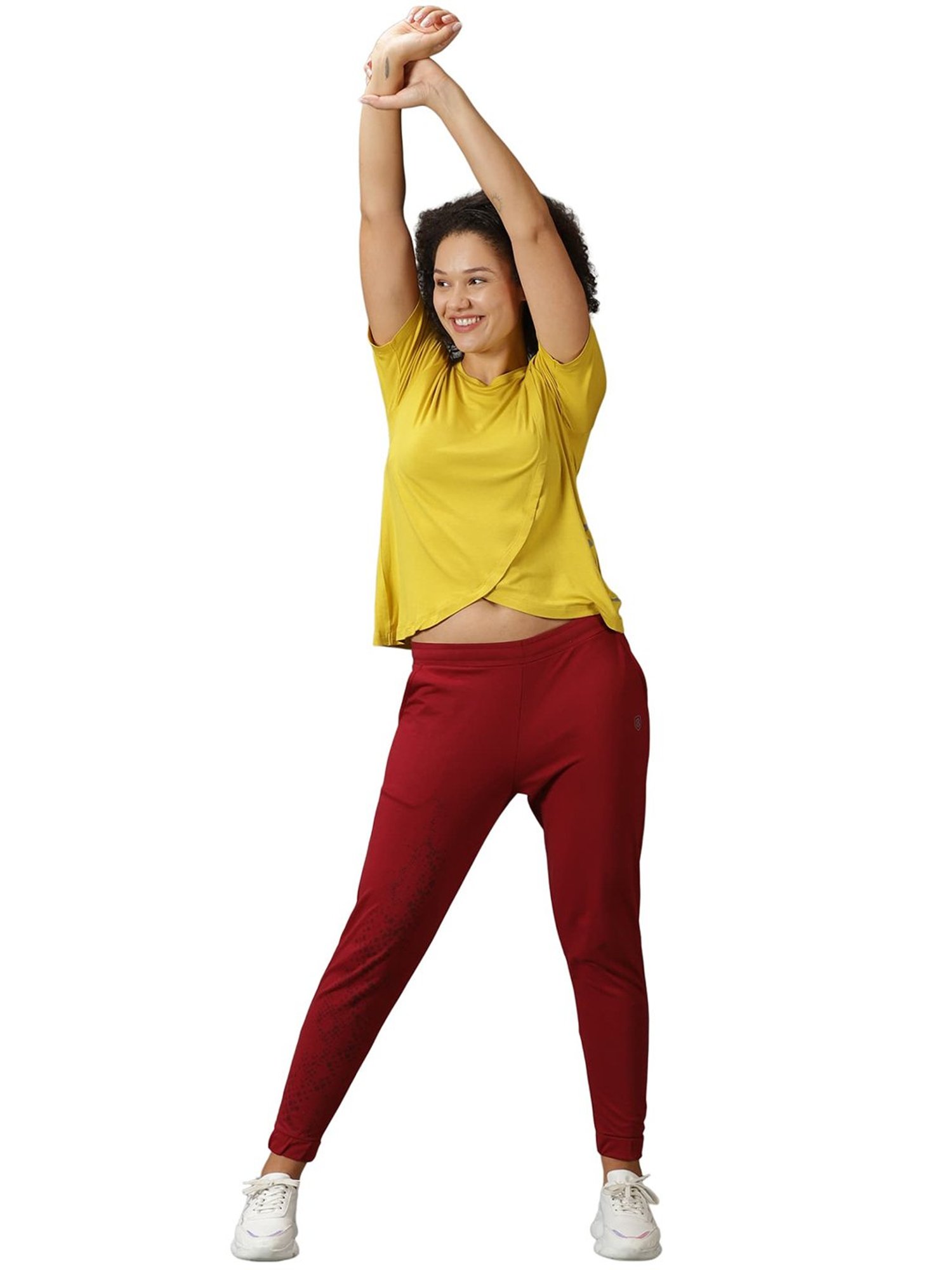 Domin8 Women High Slit Yoga Top