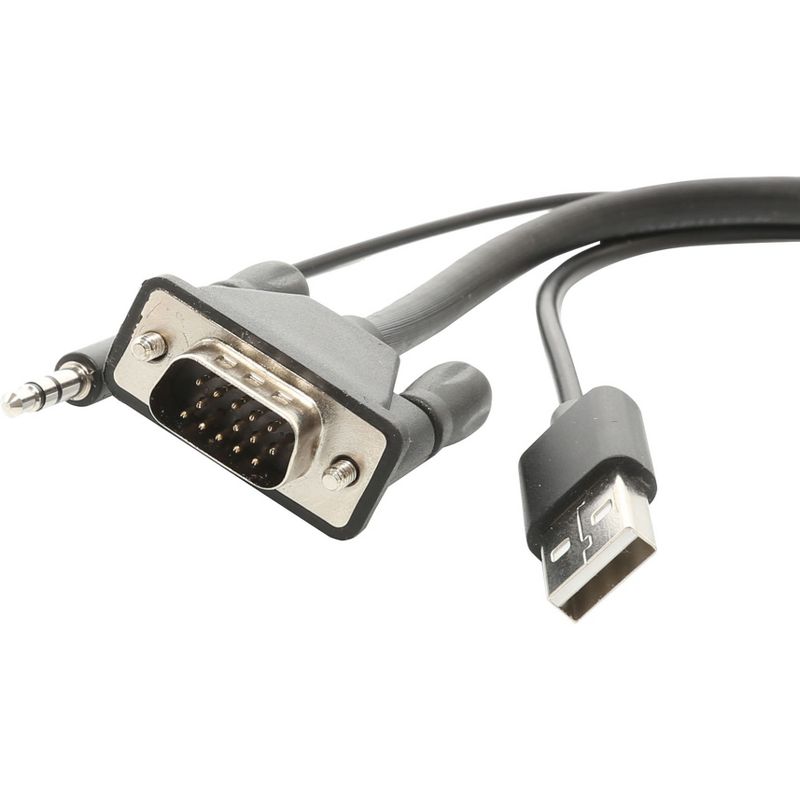 Syba VGA to HDMI Cable, VGA to HDMI Adapter Converter Cable with Audio Support for Connecting PC, Laptop with A VGA Output to HDMI Monitor HDTV (Ma...