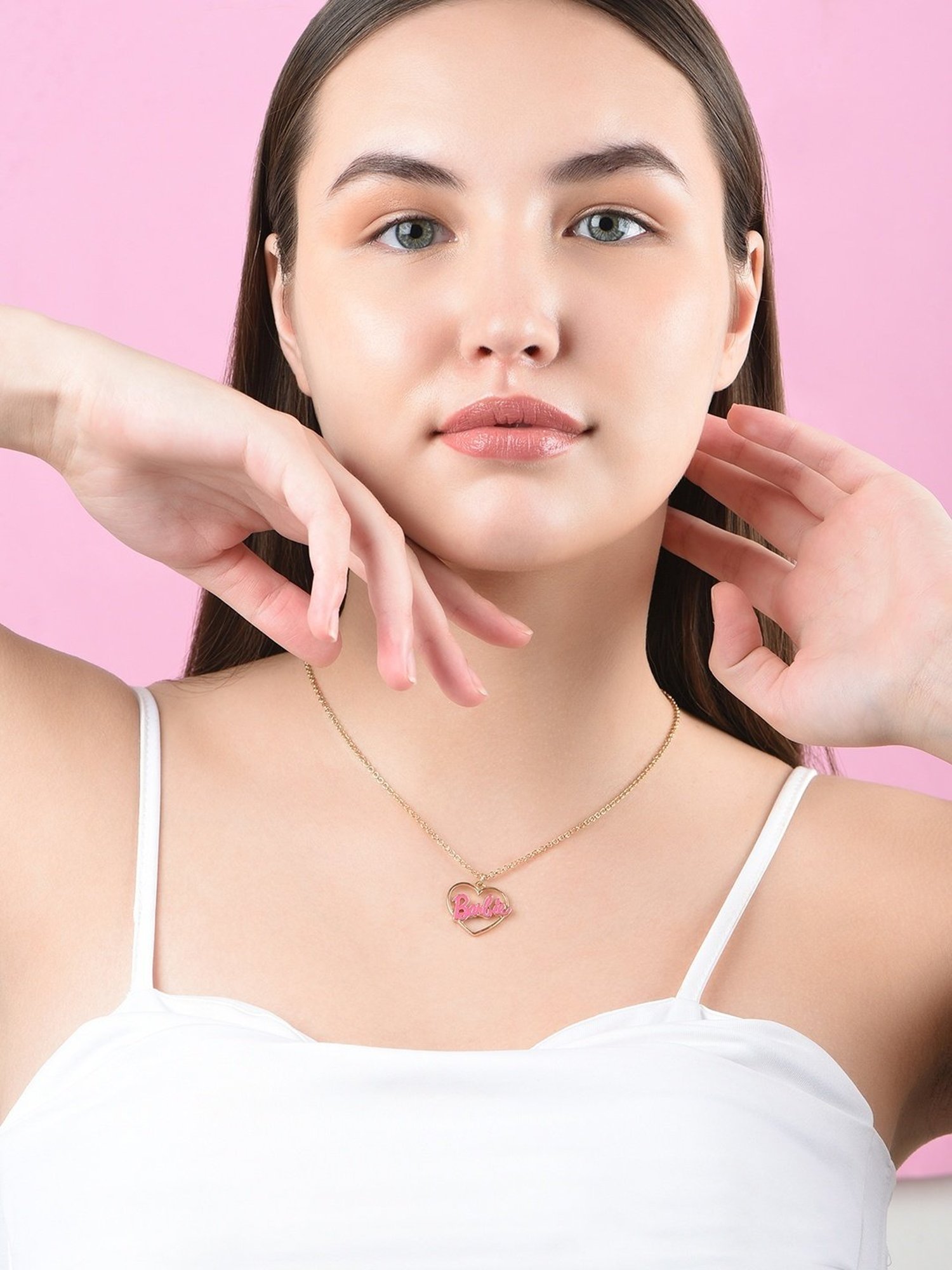 ToniQ Barbie Limited Edition Multi Necklace for Women - Set of 2