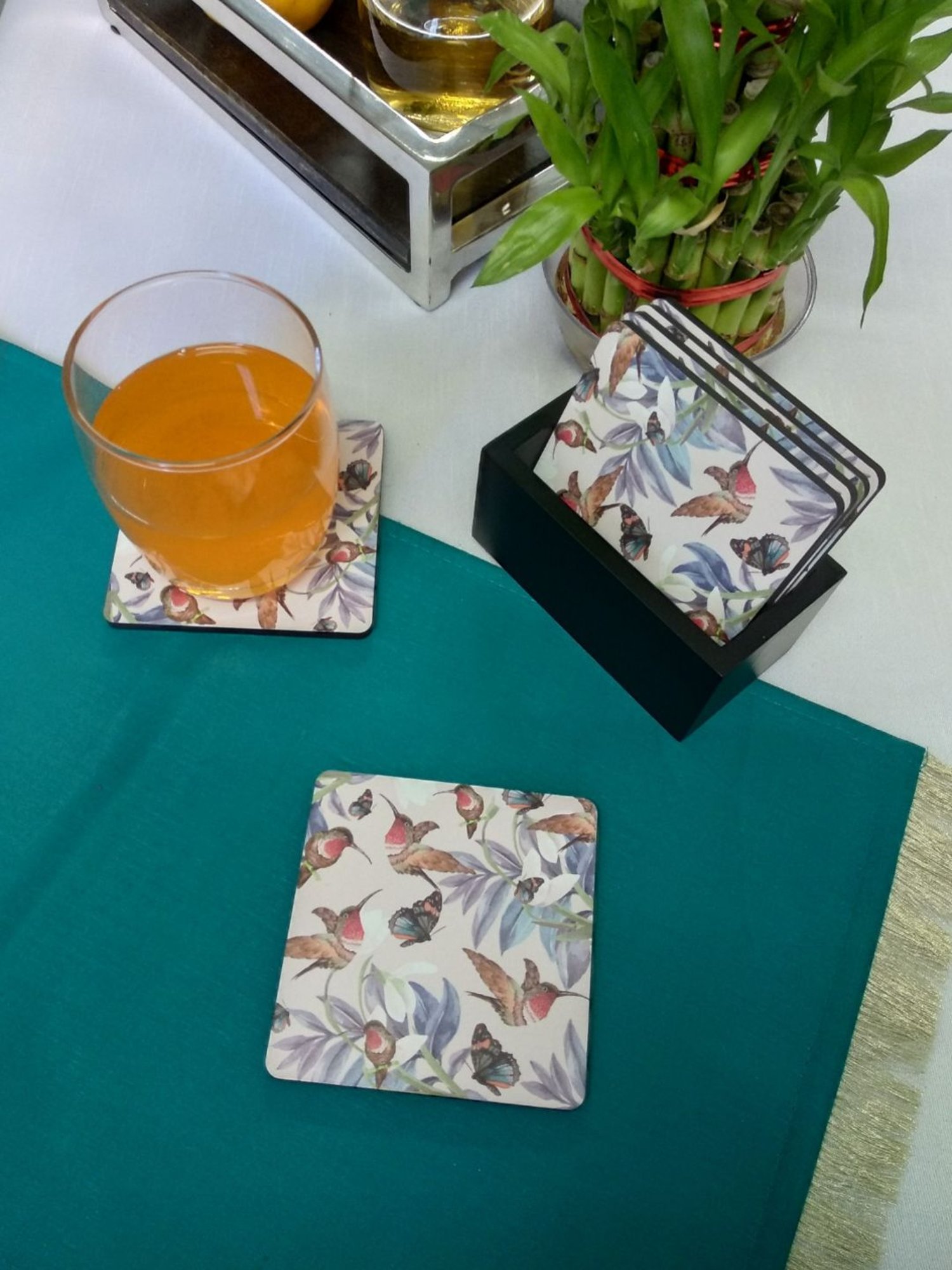 Crayton Square Printed MDF Coaster - Set of 4